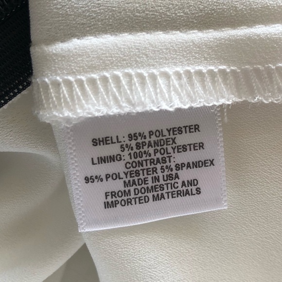 NWT Charles Henry Colorblock Blk & Ivory Dress Sm - Picture 7 of 8